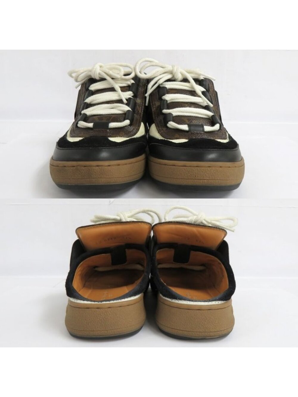 Louis Vuitton Ruth Line Sneakers 1 Abvq8 Monogram 37.5 Noir Black - Picture 4 of 10
